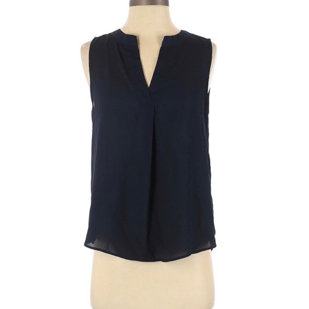Ann Taylor Classic Navy Sleeveless Top